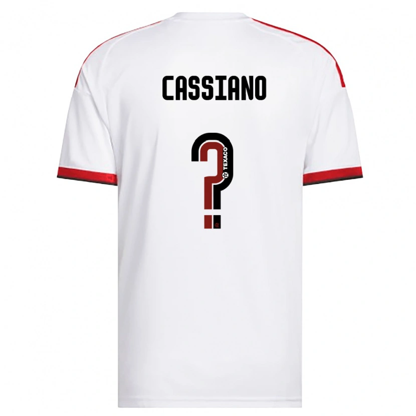 Danxen Women Matheus Cassiano Siqueira Ds Santos #0 White Red Black Away Jersey 2026/27 T-Shirt