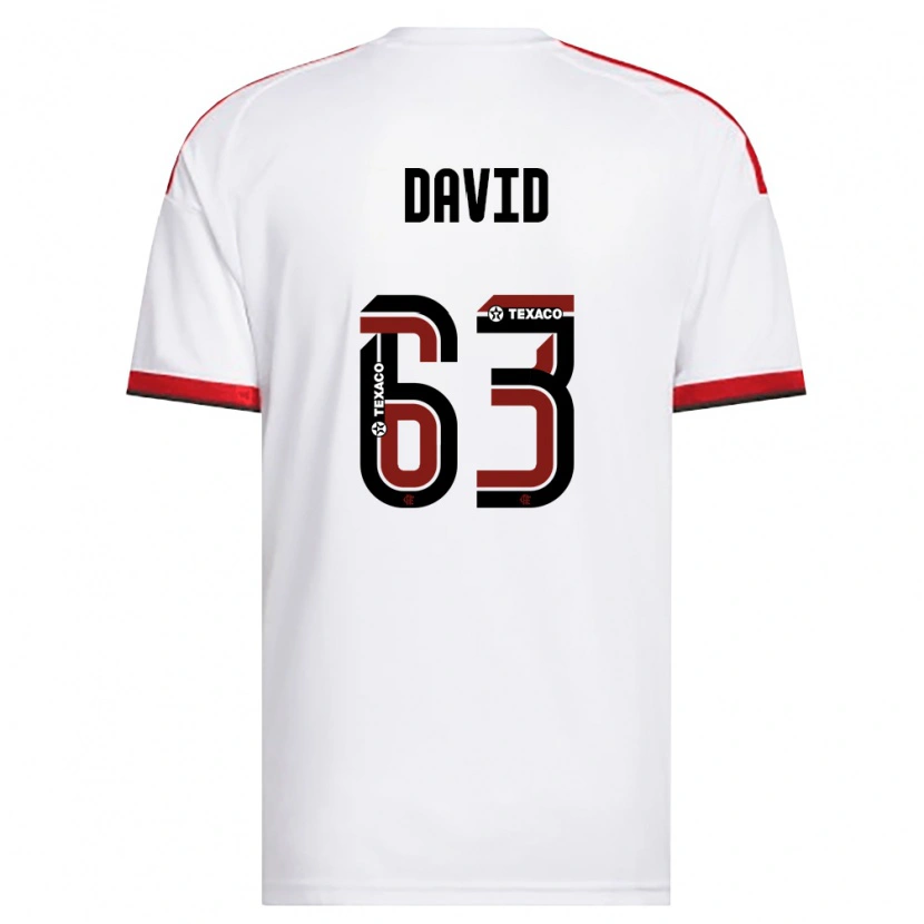 Danxen Women David Viana De Oliveira #63 White Red Black Away Jersey 2026/27 T-Shirt