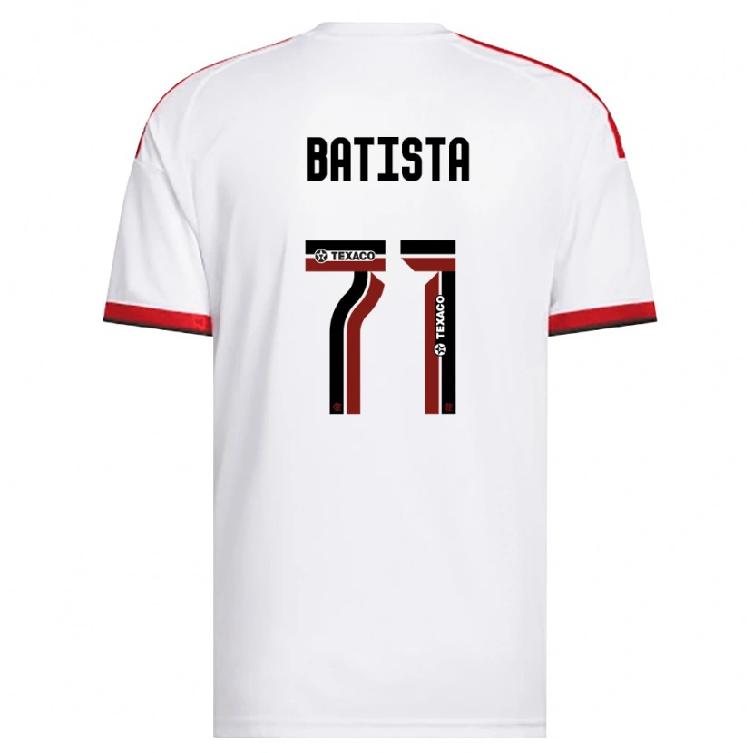 Danxen Women Pedro Batista #71 White Red Black Away Jersey 2026/27 T-Shirt
