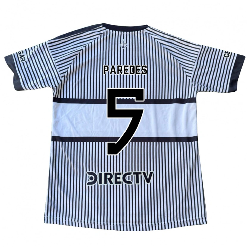 Danxen Women Leandro Paredes #5 White Black Yellow Away Jersey 2026/27 T-Shirt