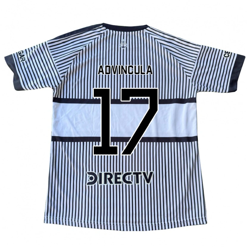 Danxen Women Luis Advincula #17 White Black Yellow Away Jersey 2026/27 T-Shirt