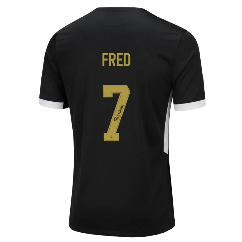 Danxen Women Frederico Rodrigues De Paula Santos #7 Black White Yellow Home Jersey 2026/27 T-Shirt