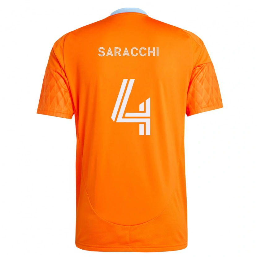 Danxen Kid Marcelo Saracchi #4 Orange White Home Jersey 2026/27 T-Shirt