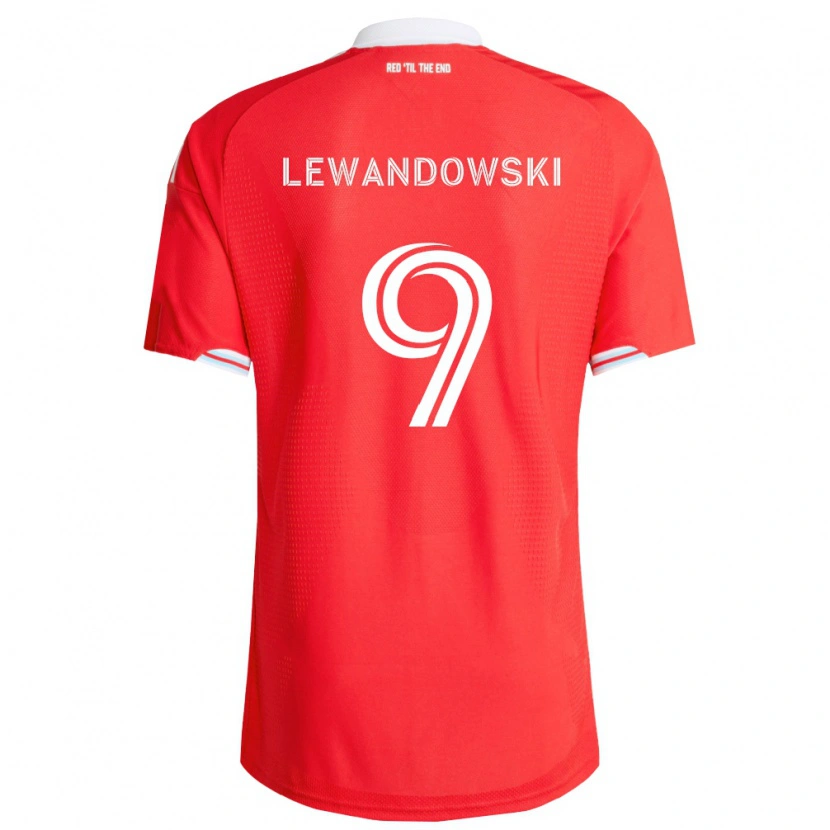 Danxen Kid Robert Lewandowski #9 Red Deep Blue White Home Jersey 2026/27 T-Shirt