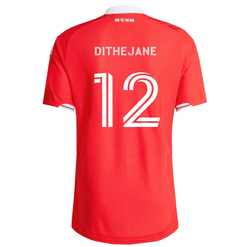 Danxen Kid Puso Dithejane #12 Red Deep Blue White Home Jersey 2026/27 T-Shirt