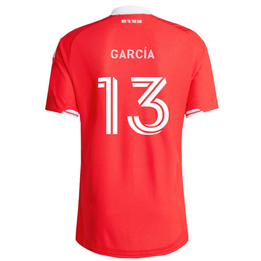 Danxen Kid Deijan García #13 Red Deep Blue White Home Jersey 2026/27 T-Shirt
