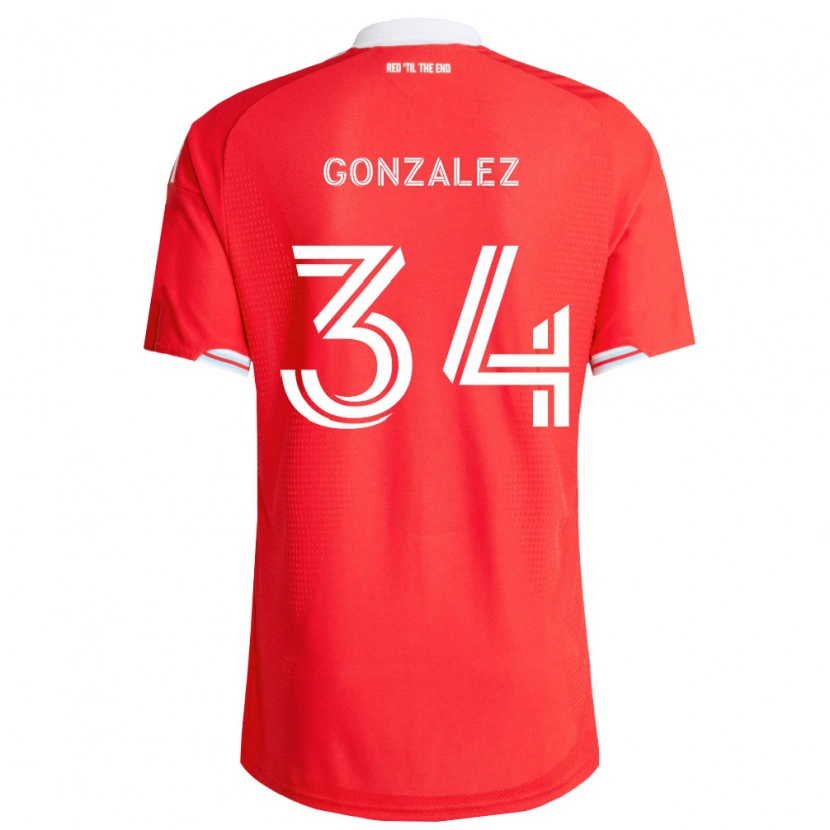 Danxen Kid Omar González #34 Red Deep Blue White Home Jersey 2026/27 T-Shirt