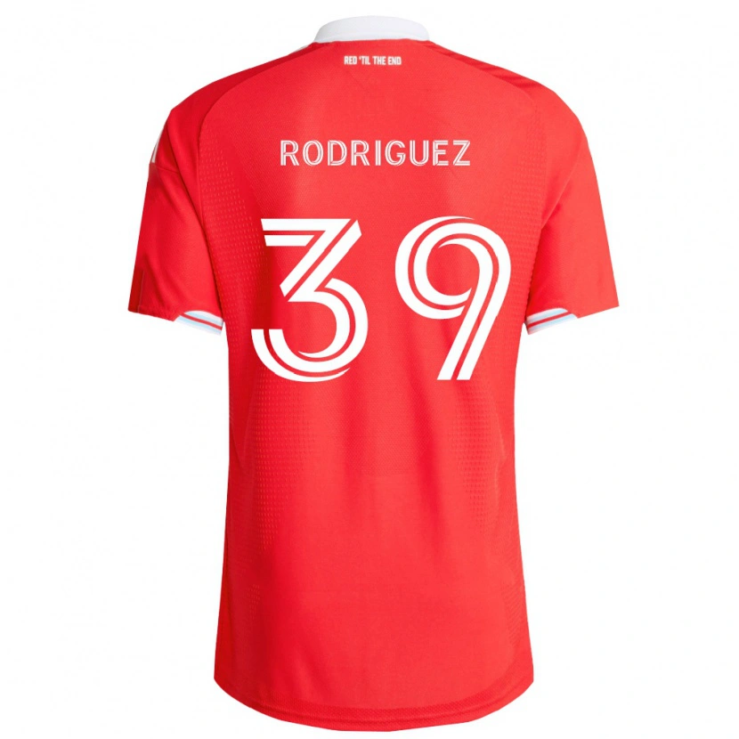 Danxen Kid Allan Rodriguez #39 Red Deep Blue White Home Jersey 2026/27 T-Shirt