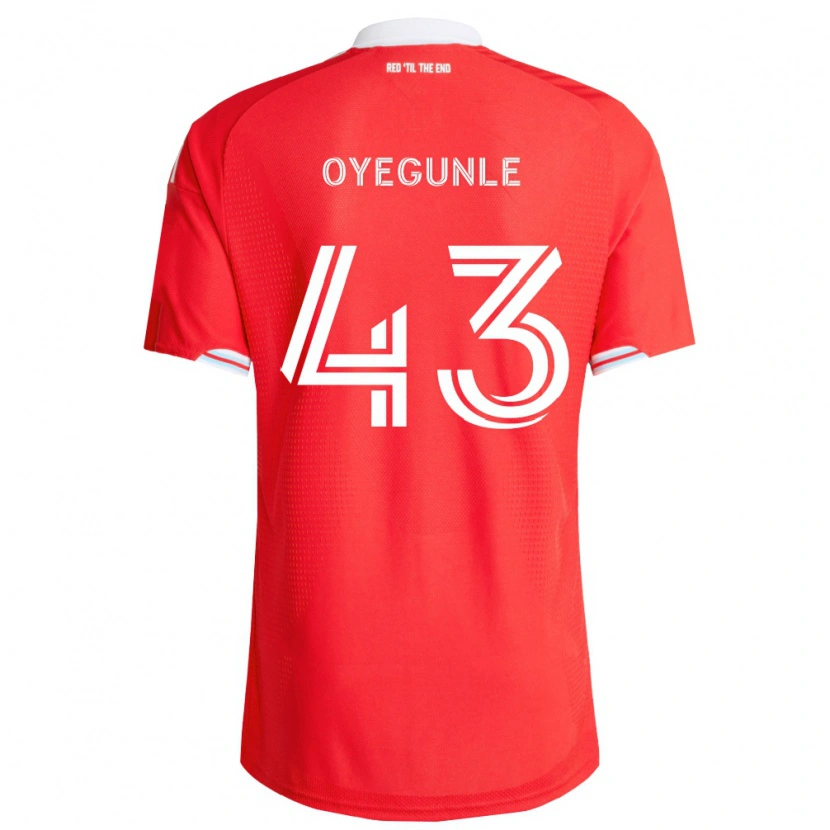 Danxen Kid Olu Oyegunle #43 Red Deep Blue White Home Jersey 2026/27 T-Shirt