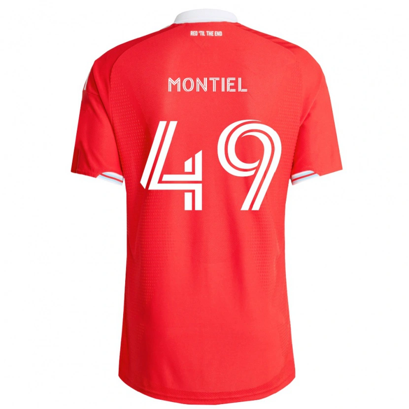 Danxen Kid Jhonier Montiel #49 Red Deep Blue White Home Jersey 2026/27 T-Shirt