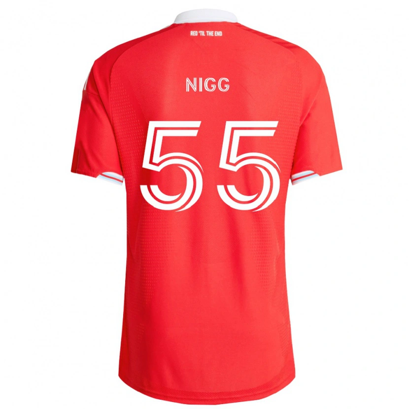 Danxen Kid Damian Nigg #55 Red Deep Blue White Home Jersey 2026/27 T-Shirt