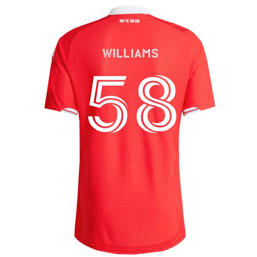 Danxen Kid Brody Williams #58 Red Deep Blue White Home Jersey 2026/27 T-Shirt