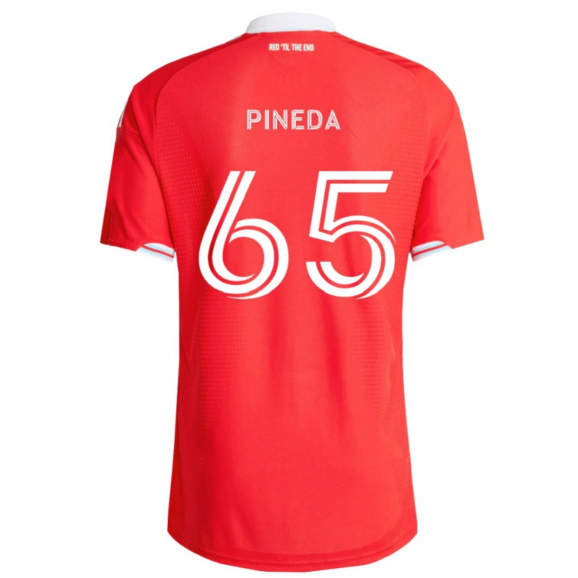 Danxen Kid Oscar Pineda #65 Red Deep Blue White Home Jersey 2026/27 T-Shirt