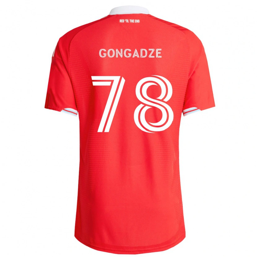 Danxen Kid Giorgi Gongadze #78 Red Deep Blue White Home Jersey 2026/27 T-Shirt