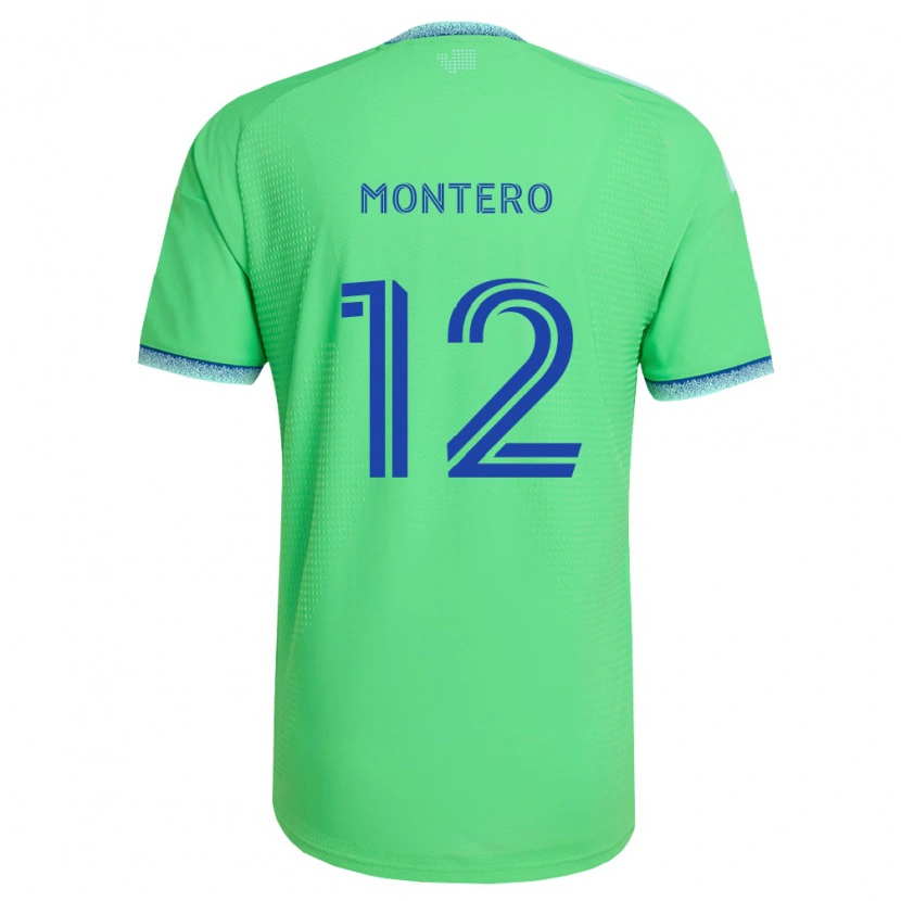Danxen Kid Fredy Montero #12 Green Light Blue Home Jersey 2026/27 T-Shirt
