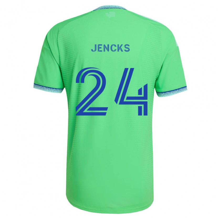 Danxen Kid India Jencks #24 Green Light Blue Home Jersey 2026/27 T-Shirt