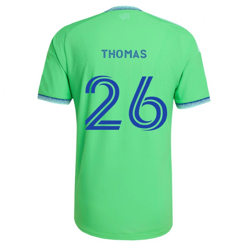 Danxen Kid Andrew Thomas #26 Green Light Blue Home Jersey 2026/27 T-Shirt