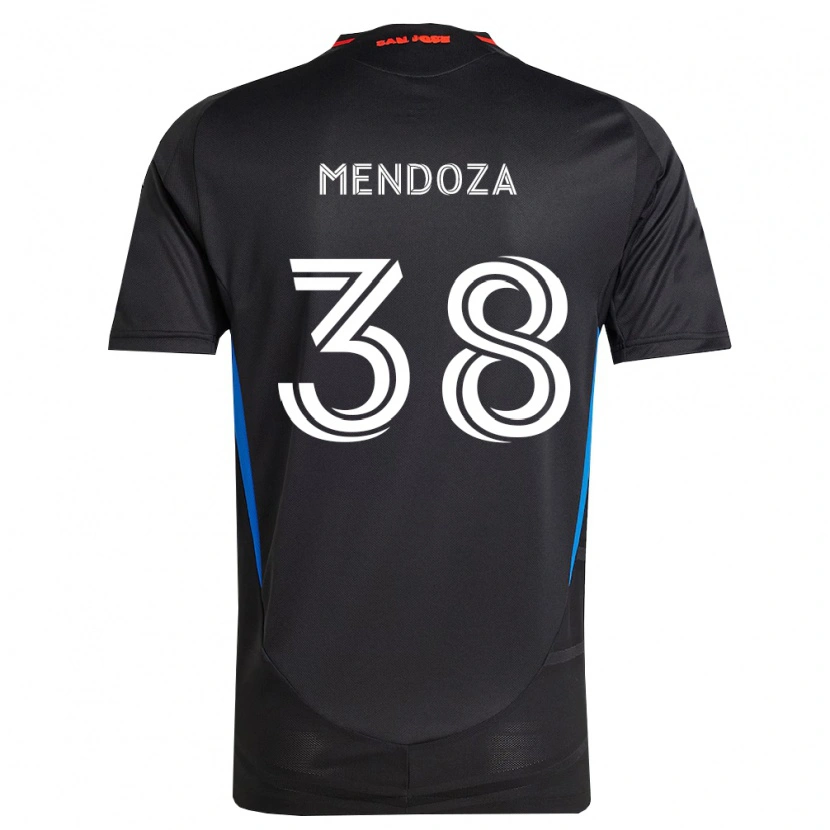 Danxen Kid Edwyn Mendoza #38 Blue White Black Home Jersey 2026/27 T-Shirt