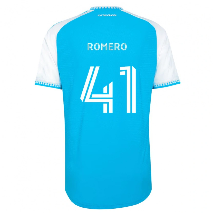 Danxen Kid Brian Romero #41 Sky Blue White Black Home Jersey 2026/27 T-Shirt