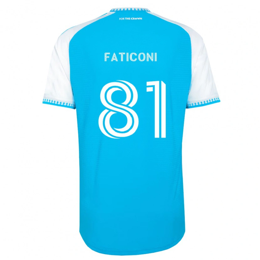 Danxen Kid Trey Faticoni #81 Sky Blue White Black Home Jersey 2026/27 T-Shirt