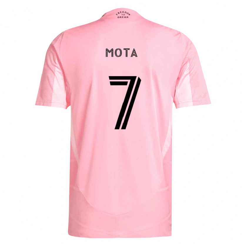 Danxen Kid Jean Mota #7 Pink Black Home Jersey 2026/27 T-Shirt