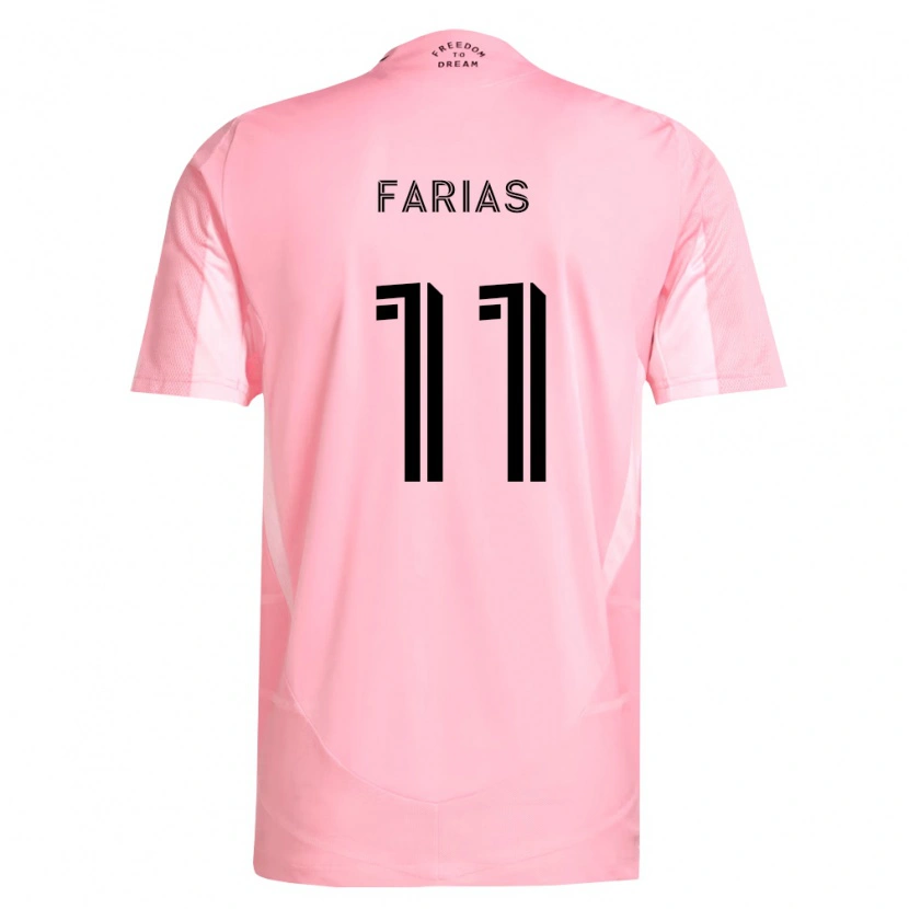 Danxen Kid Facundo Farías #11 Pink Black Home Jersey 2026/27 T-Shirt