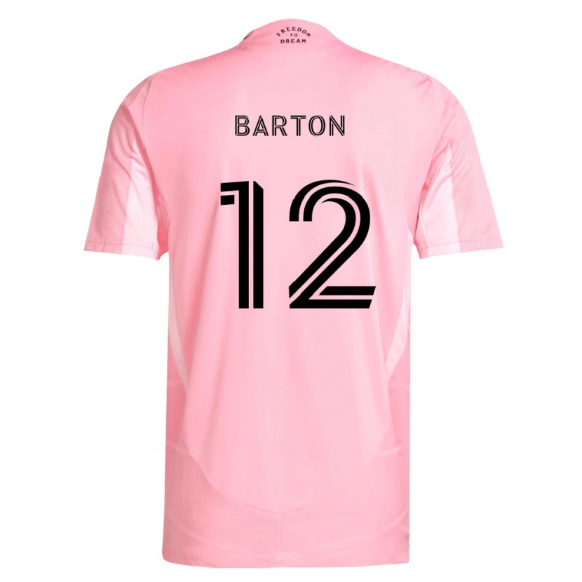 Danxen Kid Tye Barton #12 Pink Black Home Jersey 2026/27 T-Shirt