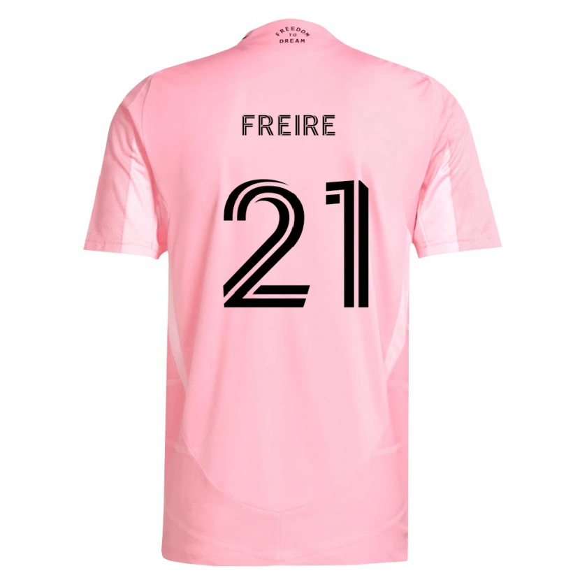 Danxen Kid Nicolas Freire #21 Pink Black Home Jersey 2026/27 T-Shirt