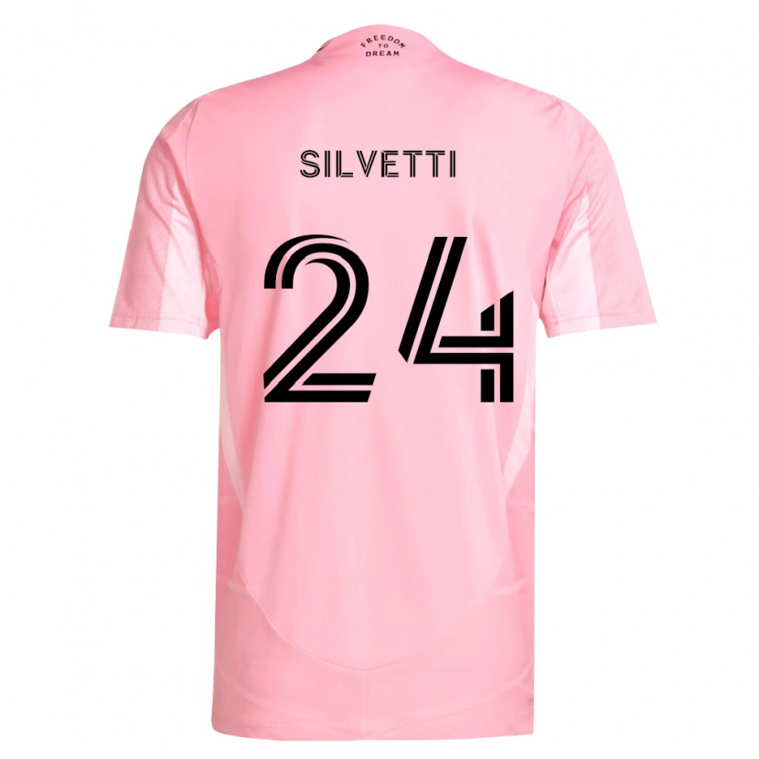 Danxen Kid Mateo Silvetti #24 Pink Black Home Jersey 2026/27 T-Shirt