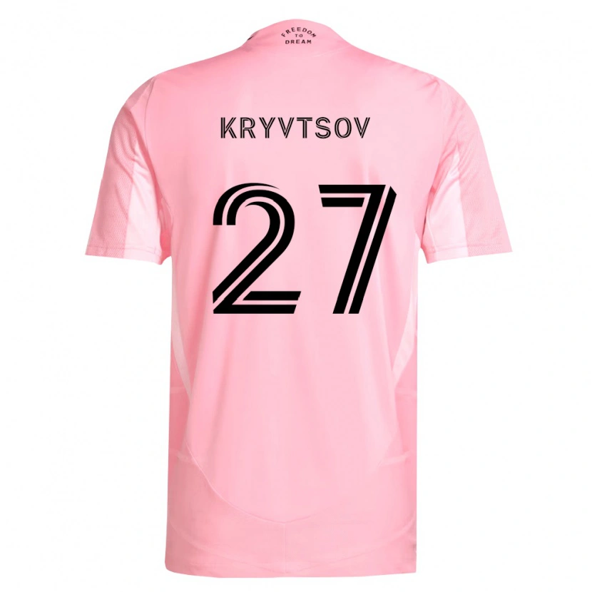Danxen Kid Sergiy Kryvtsov #27 Pink Black Home Jersey 2026/27 T-Shirt