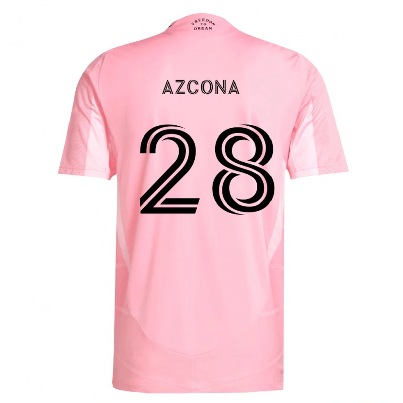 Danxen Kid Edison Azcona #28 Pink Black Home Jersey 2026/27 T-Shirt