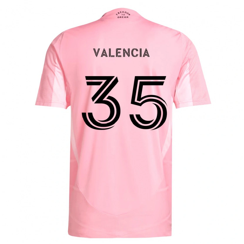 Danxen Kid Felipe Valencia #35 Pink Black Home Jersey 2026/27 T-Shirt