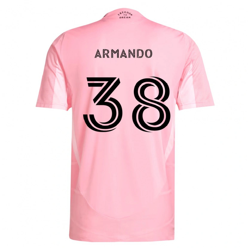 Danxen Kid Máximo Armando #38 Pink Black Home Jersey 2026/27 T-Shirt