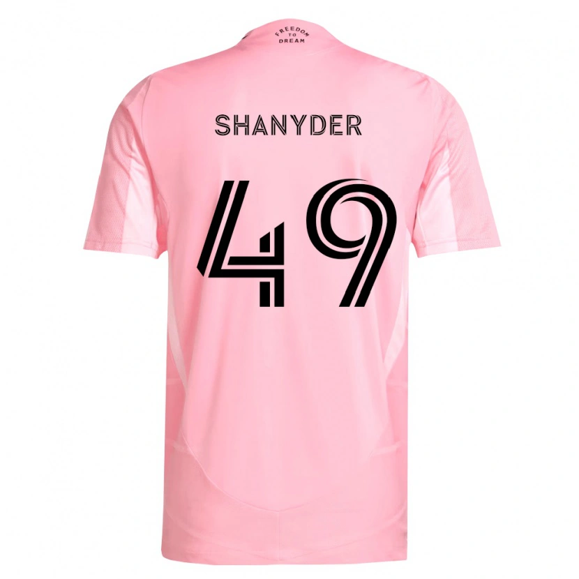 Danxen Kid Shanyder Borgelin #49 Pink Black Home Jersey 2026/27 T-Shirt