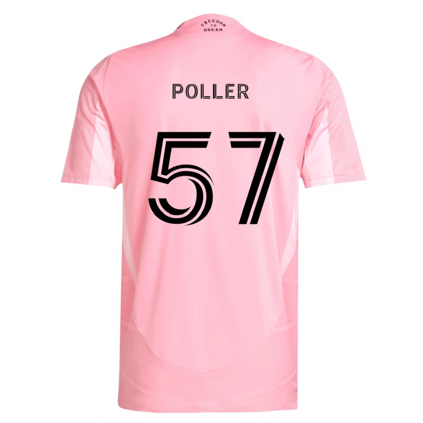 Danxen Kid Sebastian Poller #57 Pink Black Home Jersey 2026/27 T-Shirt