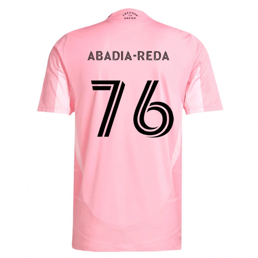 Danxen Kid Ezequiel Abadia-Reda #76 Pink Black Home Jersey 2026/27 T-Shirt
