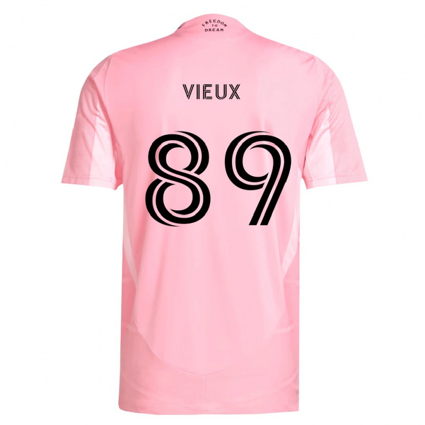 Danxen Kid Matthias Vieux #89 Pink Black Home Jersey 2026/27 T-Shirt