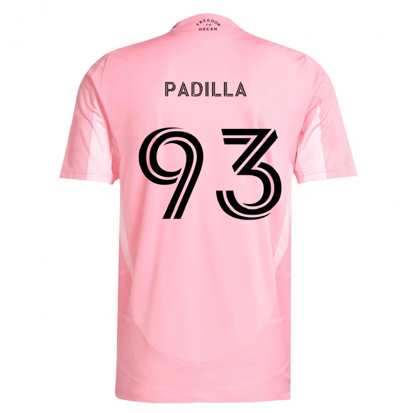 Danxen Kid Leandro Padilla #93 Pink Black Home Jersey 2026/27 T-Shirt