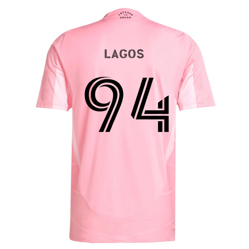 Danxen Kid Diego Lagos #94 Pink Black Home Jersey 2026/27 T-Shirt
