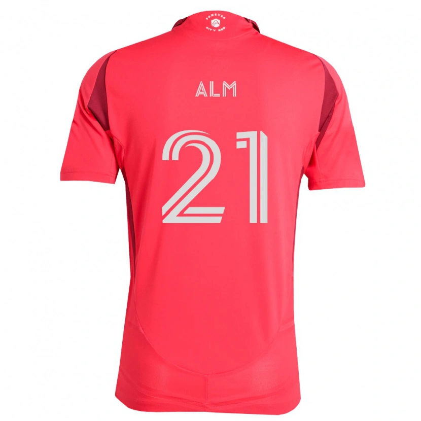 Danxen Kid Rasmus Alm #21 Magenta White Home Jersey 2026/27 T-Shirt