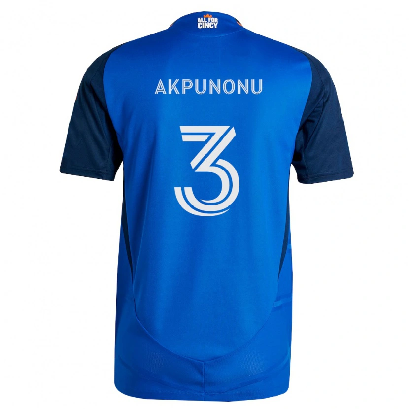 Danxen Kid Joey Akpunonu #3 Royal Blue Orange Home Jersey 2026/27 T-Shirt