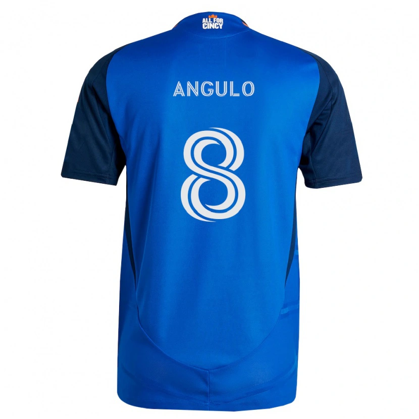 Danxen Kid Marco Angulo #8 Royal Blue Orange Home Jersey 2026/27 T-Shirt