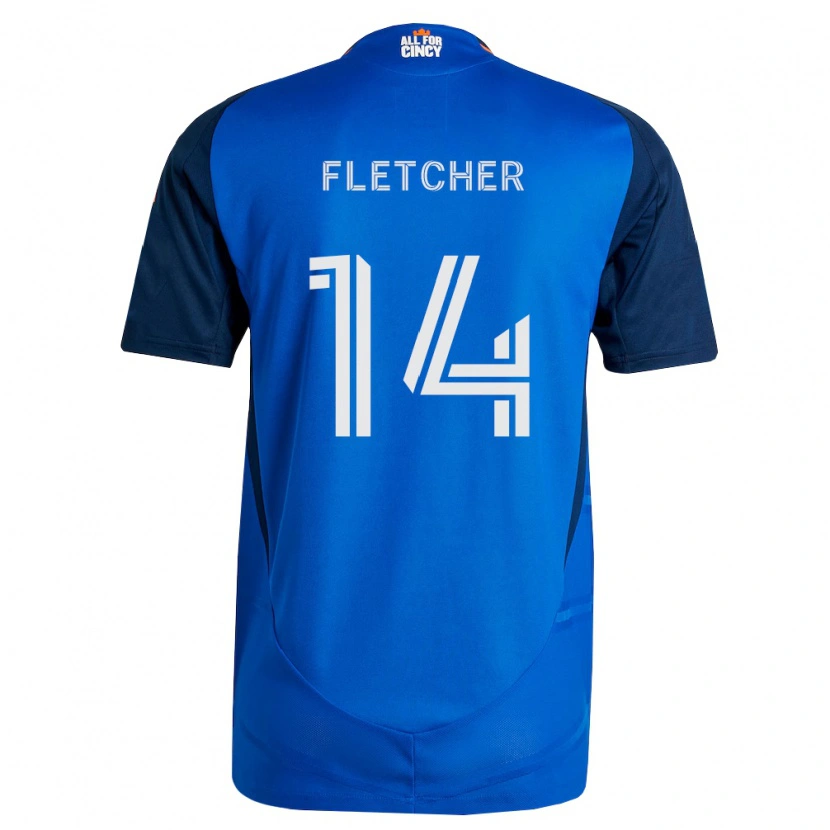 Danxen Kid Kristian Fletcher #14 Royal Blue Orange Home Jersey 2026/27 T-Shirt