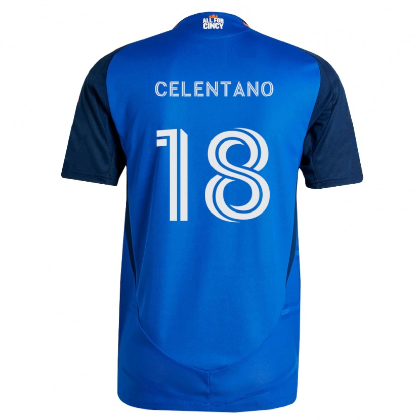 Danxen Kid Roman Celentano #18 Royal Blue Orange Home Jersey 2026/27 T-Shirt
