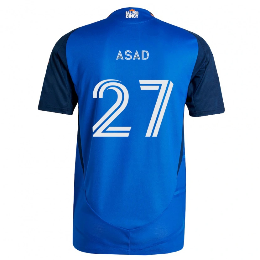 Danxen Kid Yamil Asad #27 Royal Blue Orange Home Jersey 2026/27 T-Shirt