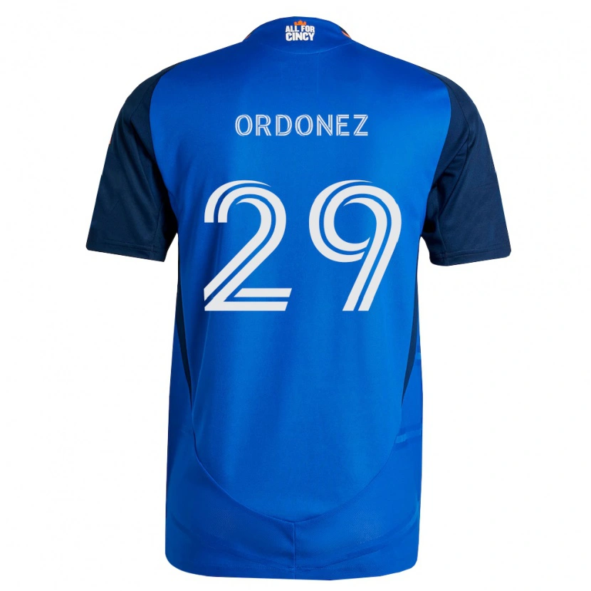 Danxen Kid Arquímides Ordóñez #29 Royal Blue Orange Home Jersey 2026/27 T-Shirt