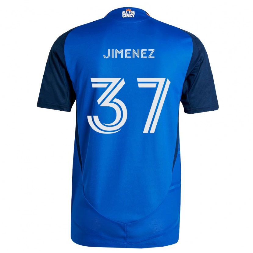 Danxen Kid Stiven Jimenez #37 Royal Blue Orange Home Jersey 2026/27 T-Shirt