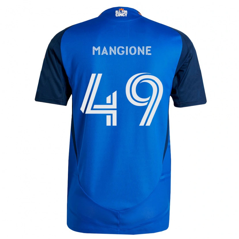 Danxen Kid Peter Mangione #49 Royal Blue Orange Home Jersey 2026/27 T-Shirt