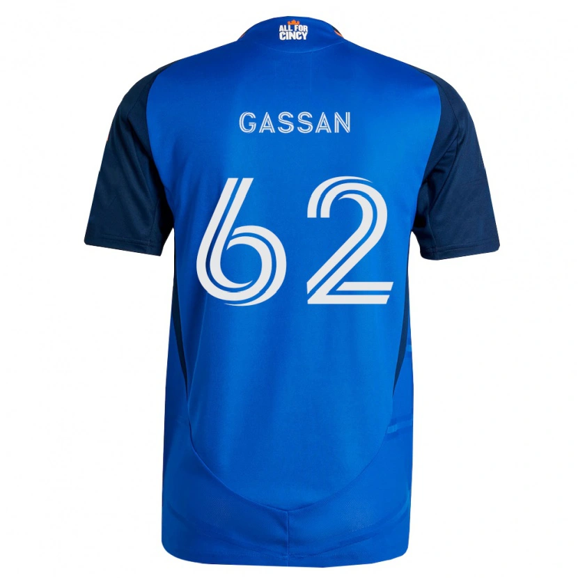 Danxen Kid Noah Gassan #62 Royal Blue Orange Home Jersey 2026/27 T-Shirt