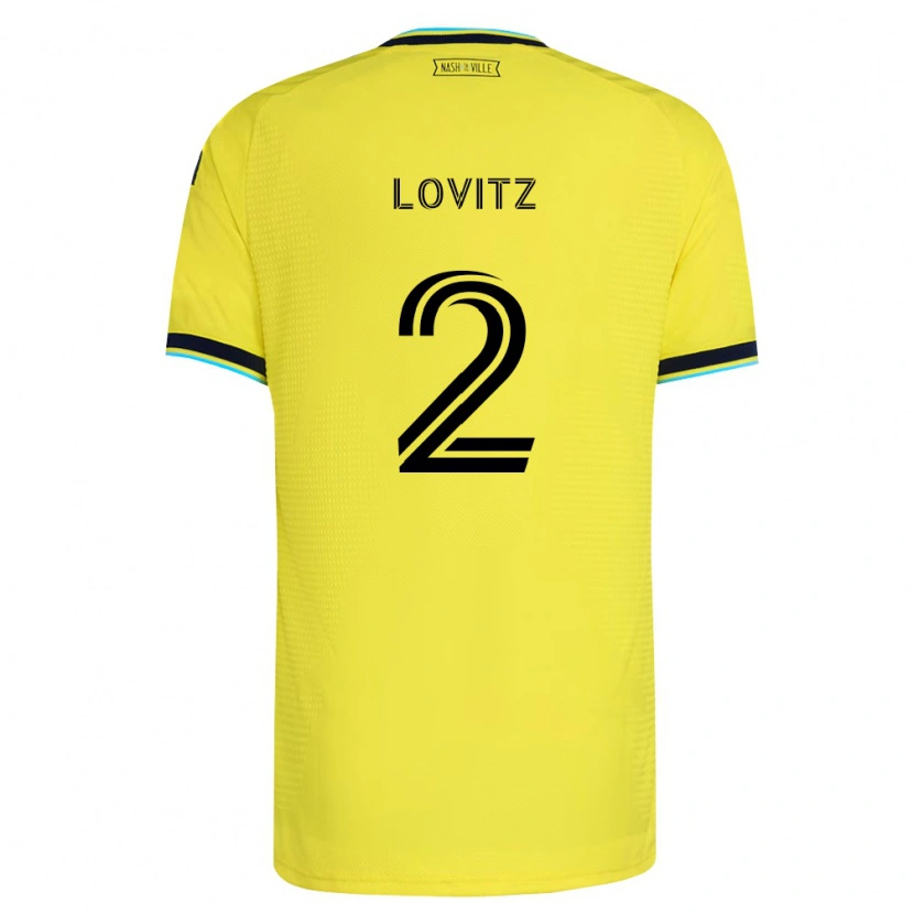 Danxen Kid Daniel Lovitz #2 Bright Yellow Navy Blue Home Jersey 2026/27 T-Shirt